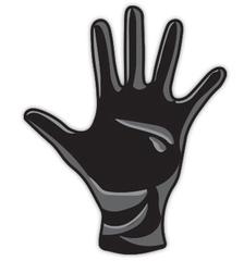 Olivia Garden Black Nitrile Gloves