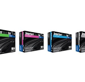 SemperGuard® Black Vinyl Gloves Industrial Gloves- Powder Free