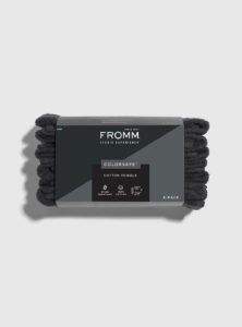 FROMM ColorSafe  6-Pack Black 100% Cotton Towels