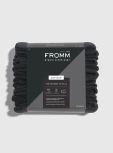 SOFTEES Black Microfiber Towels - 12 PACK