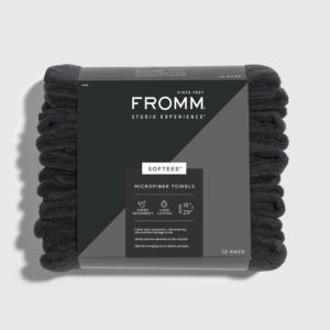 SOFTEES Black Microfiber Towels - 12 PACK