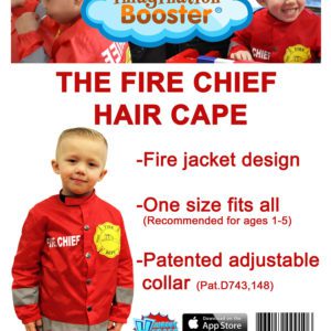 Imagination Booster - The Fire Chief Hair Cape (ages 1-5)