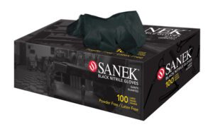 SANEK® Medium Black Nitrile Gloves