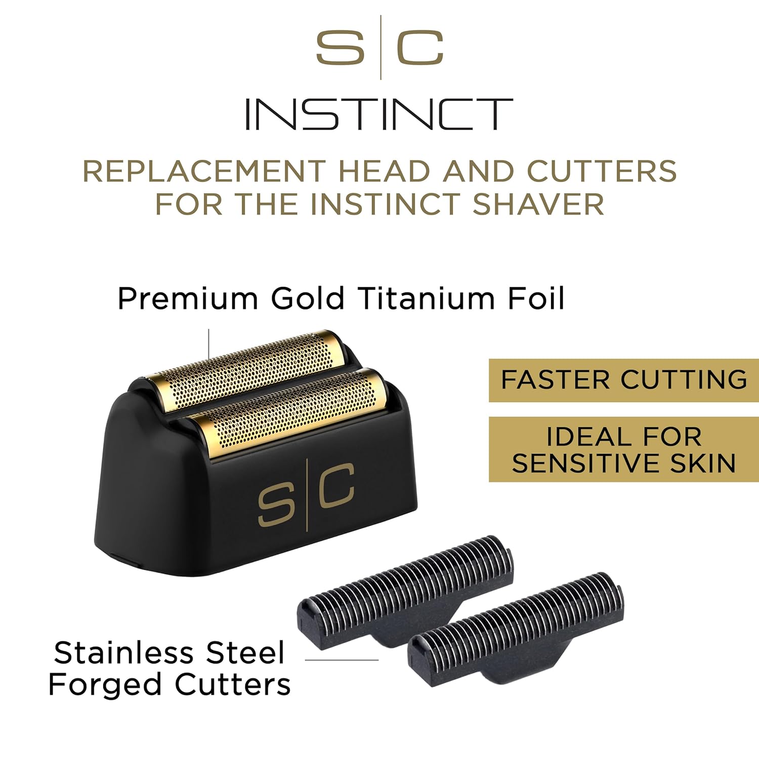 StyleCraft Replacement Instinct Shaver Foil Head and Cutter Set - Image 2