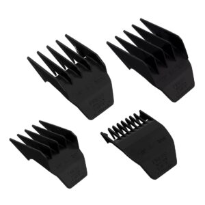 Wahl Peanut Clipper Guards – From 1/8 Inch to 1/2 Inch, Fits for Wahl Peanut, Black-4PCS