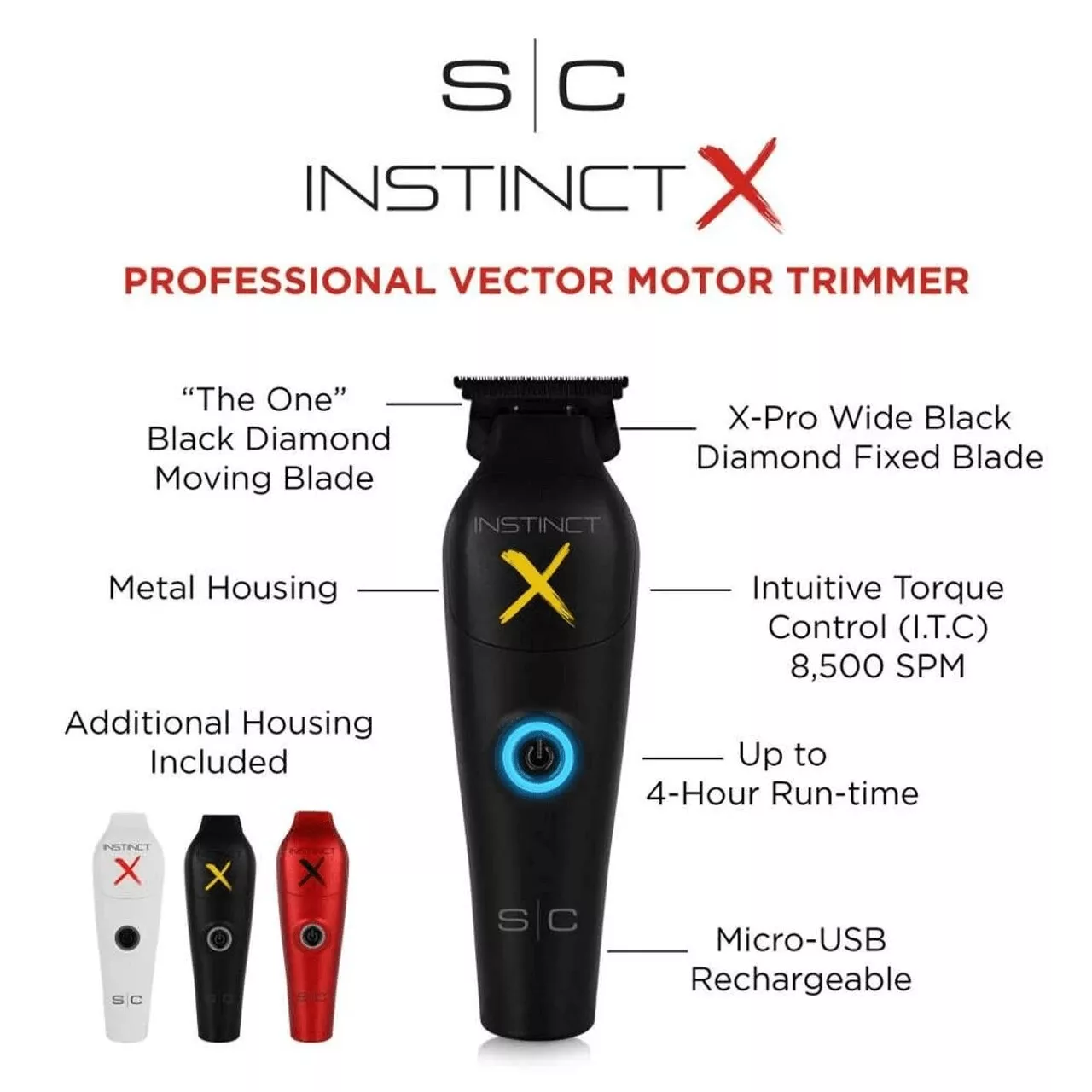 SC411M Stylecraft Instinct X Metal Cordless Hair Trimmer - Image 3